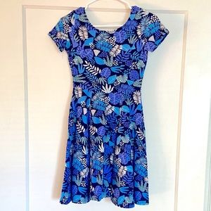 Nooworks “Plant Life” Fit and Flare Dress Excellent Condition - Made in the USA!